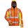 *HOSS* WARNSCHUTZ-SOFTSHELLJACKE - ELYSEE® ORANGE / GELB,  EN ISO 20471/3