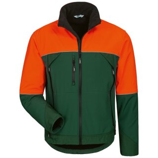 *SANDDORN*   WALDARBEITER SOFTSHELL-JACKE - ELYSEE®    GRÜN/ORANGE
