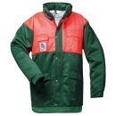 *BUCHE* SCHNITTSCHUTZJACKE GRÜN/ROT - EN 11393, Form...