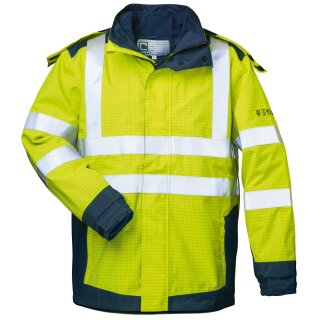 *GERHARD* MULTINORM 3IN1 PARKA - ELYSEE, WARNSCHUTZ GELB/MARINE