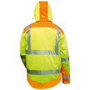 *RICKMER* WATTIERTE WARNSCHUTZ-SOFTSHELLJACKE - ELYSEE® GELB / ORANGE,  EN ISO  20471/3