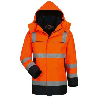 *AARO* MULTINORM PARKA - ELYSEE, WARNSCHUTZ ORANGE/MARINE