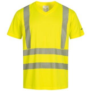 *BURGUM* UV- UND WARNSCHUTZ T-SHIRT - ELYSEE® GELB, EN ISO 20471/2, EN 13758-2