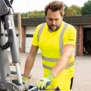 *BURGUM* UV- UND WARNSCHUTZ T-SHIRT - ELYSEE® GELB, EN ISO 20471/2, EN 13758-2