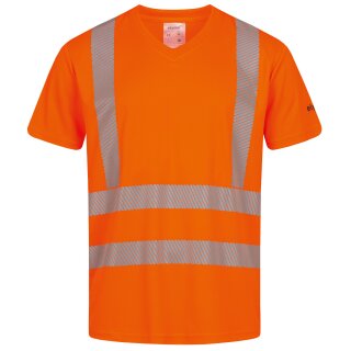 *DRIEBORG* UV- UND WARNSCHUTZ T-SHIRT - ELYSEE® ORANGE, EN ISO 20471/2, EN 13758-2