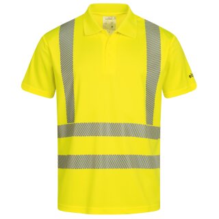 *LEENS* UV- UND WARNSCHUTZ POLO-SHIRT - ELYSEE® GELB, EN ISO 20471/2, EN 13758-2