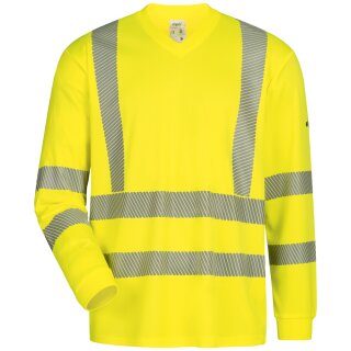 *AKKRUM* UV- UND WARNSCHUTZ LANGARM T-SHIRT - ELYSEE® GELB, EN ISO 20471/2, EN 13758-2