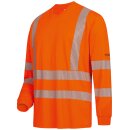 *LEMMER* UV- UND WARNSCHUTZ LANGARM T-SHIRT - ELYSEE® ORANGE, EN ISO 20471/2, EN 13758-2
