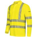 *WAPSE* UV- UND WARNSCHUTZ LANGARM POLO-SHIRT - ELYSEE® GELB, EN ISO 20471/2, EN 13758-2