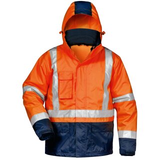 *UDO* 3IN1 WARNSCHUTZJACKE ORANGE/MARINE - SAFESTYLE®, EN ISO 20471/3, EN 343, EN ISO 13688