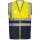 *BERTHEL* WARNSCHUTZWESTE GELB/MARINE - SAFESTYLE, EN ISO 20471/1, EN ISO 13688