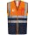*KORNEL* WARNSCHUTZWESTE ORANGE/MARINE - SAFESTYLE, EN ISO 20471/1, EN ISO 13688
