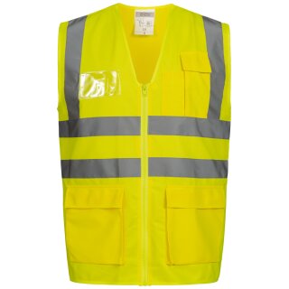 *ALBIN* WARNSCHUTZWESTE GELB - SAFESTYLE®, EN ISO 20471/2, EN ISO 13688