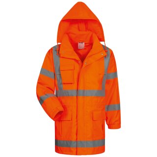 *NILS* WARNSCHUTZ- JACKE ORANGE - SAFESTYLE®  EN ISO 20471/3, EN 343 KL. 3/3  ATMUNGSAKTIV