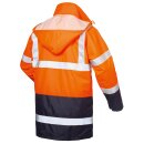*TRAVIS* 4-IN-1 WARNSCHUTZPARKA ORANGE/MARINE - SAFESTYLE®, EN ISO 20471/3, EN 343, EN 14058, EN 340