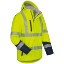 *JORIS* WATTIERTE WARNSCHUTZ-SOFTSHELLJACKE - SAFESTYLE GELB/MARINE, EN ISO 20471/3