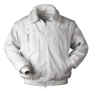 *BERGEN* PILOTJACKE WEISS ÄRMEL ABNEHMBAR - NORWAY