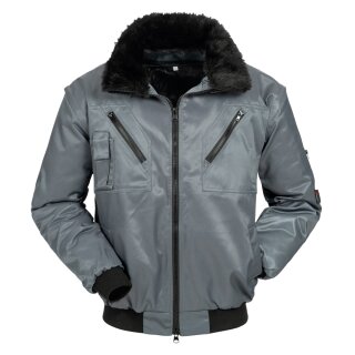 *GRIMO* PILOTJACKE GRAU ÄRMEL ABNEHMBAR - NORWAY