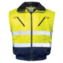 *GUNNAR* NORWAY WARNSCHUTZPILOTJACKE - GELB/MARINE,  EN ISO 20471/3, EN ISO 13688