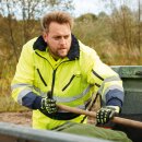 *GUNNAR* NORWAY WARNSCHUTZPILOTJACKE - GELB/MARINE,  EN ISO 20471/3, EN ISO 13688