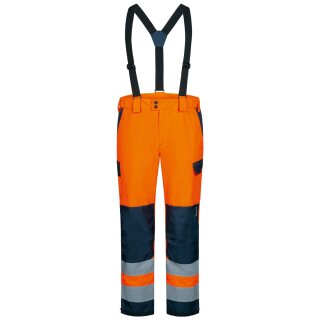 *BJARKI* WARNSCHUTZ-REGENHOSE  - ELYSEE® ORANGE/MARINE EN ISO 20471, EN 343