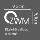 Digital-Druck Brustlogo bis 49cm²